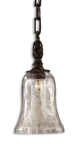 Galeana 1 Light 7 inch Antique Saddle Mini Pendant Ceiling Light