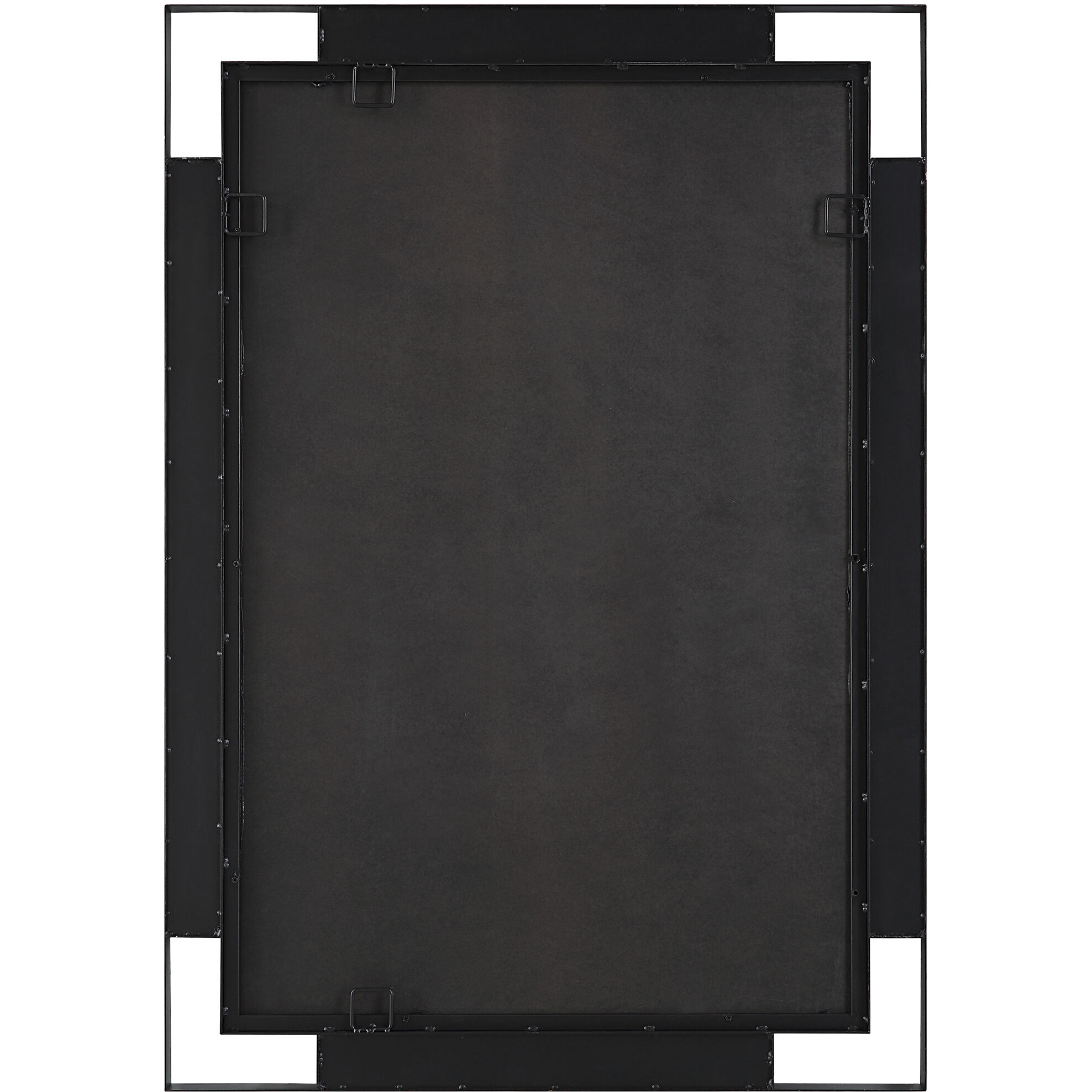 Stellan 39.63 X 27.75 inch Matte Black Mirror