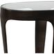 Coronado 24 X 20 inch Dark Bronze and Glass and Marble Accent Table