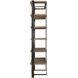 Felix 90 X 44 inch Natural Oak and Oxidized Black Etagere