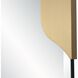 Makari 47.5 X 23.75 inch Antique Brass Mirror