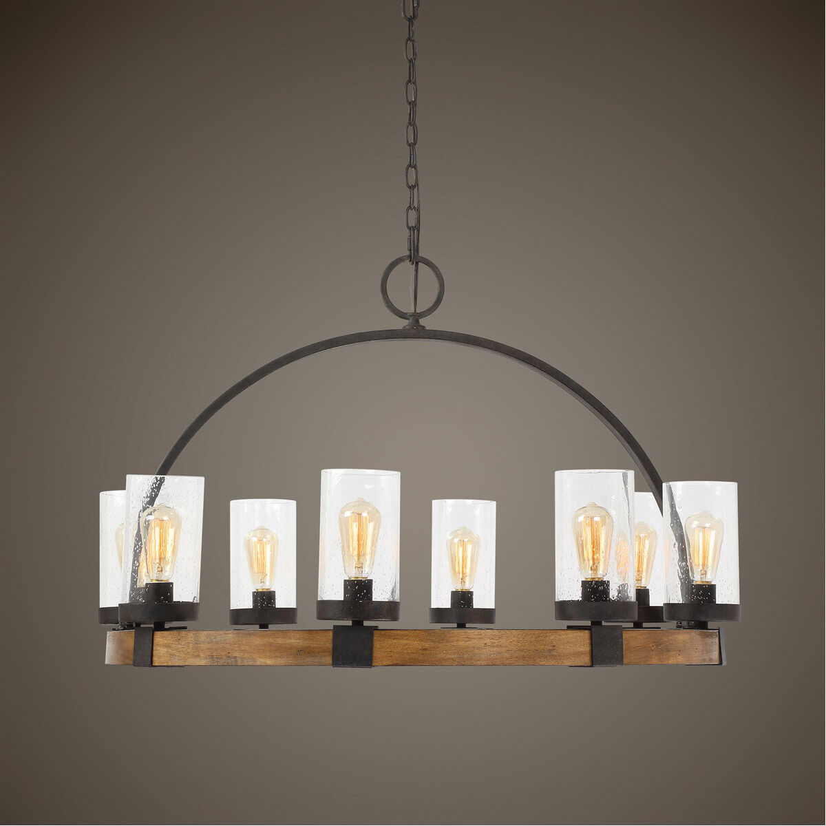 Atwood 8 Light 39 inch Manhattan Finish Pendant Ceiling Light 