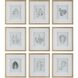 Nature's Script 17.25 X 15.25 inch Framed Botanical Prints, Set of 9