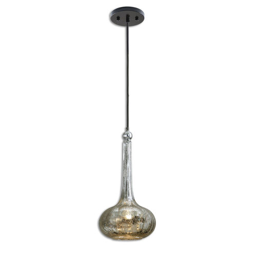 Oristano 1 Light 9 inch Mercury Glass Mini Pendant Ceiling Light