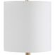 Lautoka 36 inch 100.00 watt Brass and Rattan Buffet Lamp Portable Light