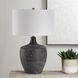 Graphite 24.5 inch 150.00 watt Distressed Charcoal and Antique Brass Table Lamp Portable Light