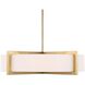 Cresson 4 Light 30 inch Matte Brushed Brass Pendant Ceiling Light