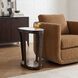 Coronado 24 X 20 inch Dark Bronze and Glass and Marble Accent Table