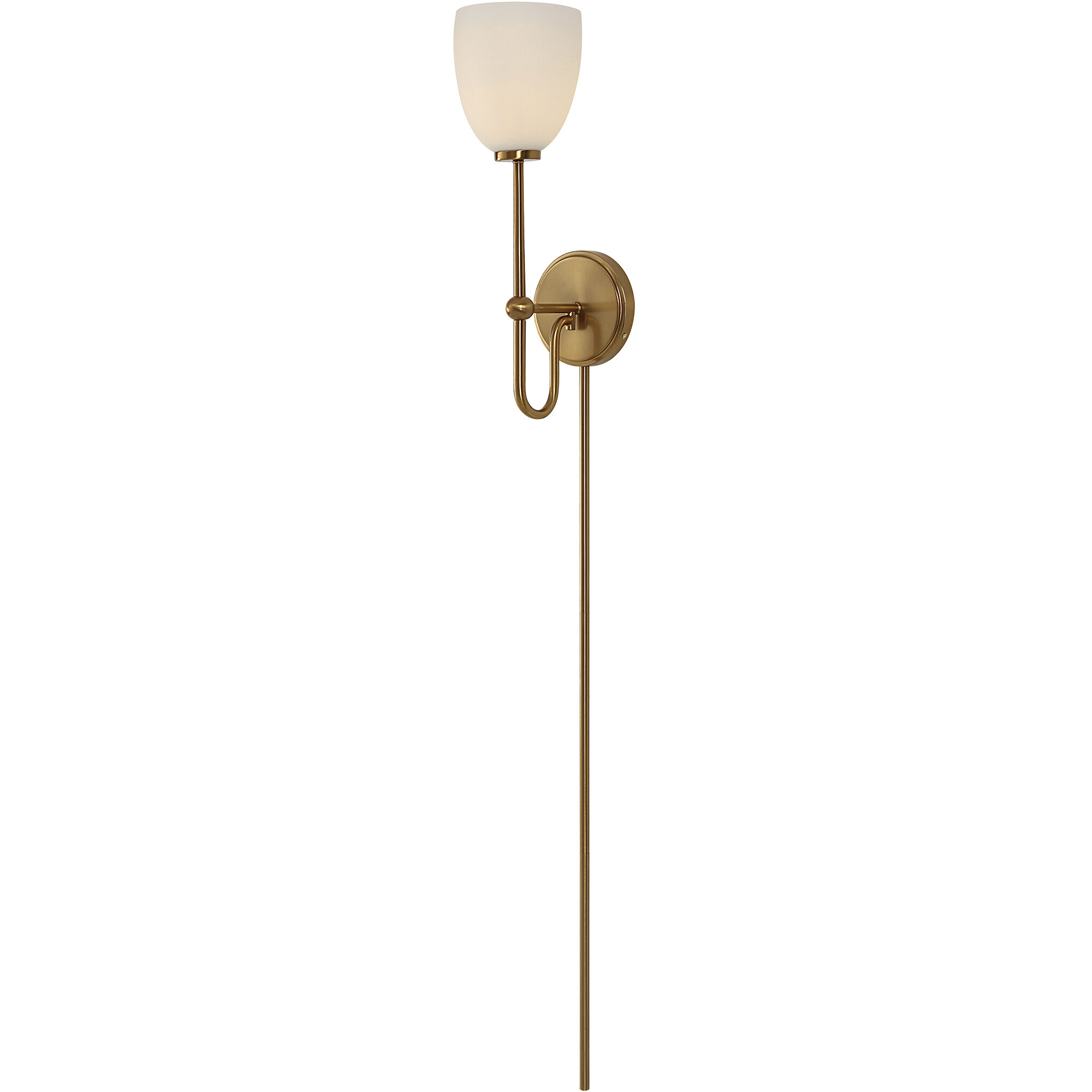 Trophy 1 Light Warm Brass Sconce Wall Light