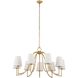 Seville 9 Light 42 inch Textured Gold Chandelier Ceiling Light