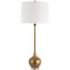 Good As Gold 33.75 inch 150 watt Golden Resin and Crystal with Antique Brass Buffet Lamp Portable Light
