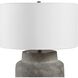 Benedet 23.25 inch 150 watt Aged Dark Gray Wash with Light Brown Undertones Table Lamp Portable Light