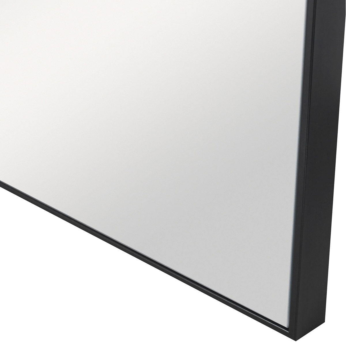 Alexo 28 X 28 inch Matte Black Wall Mirror
