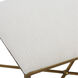 Avenham Antique Gold and White Bench, Small