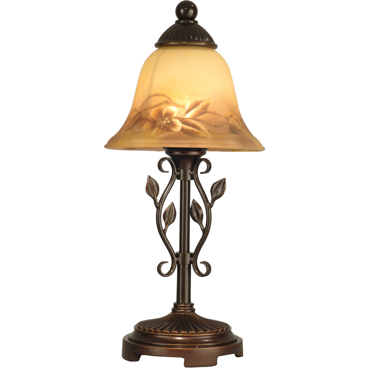 Evelyn 16.75 inch 60 watt Antique Golden Sand Mini Accent Lamp Portable Light