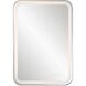 Crofton 32.25 X 22.25 inch Polished Nickel LED Lighted Vanity Mirror