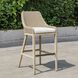 Paloma 44.7 inch Oatmeal and Cerused Wheat with Oyster White Outdoor Bar Stool