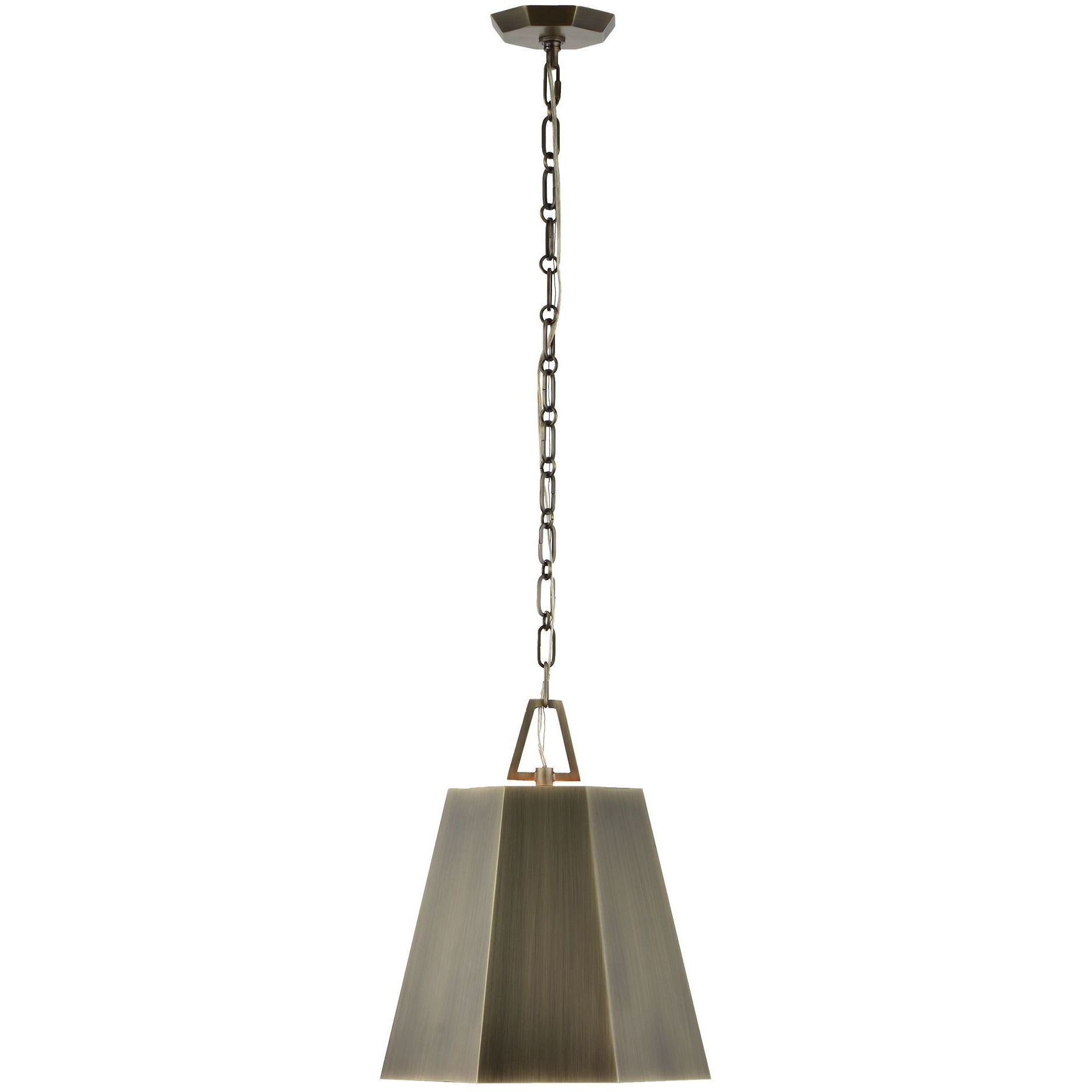 Granada 1 Light 15 inch Weathered Brass Pendant Ceiling Light
