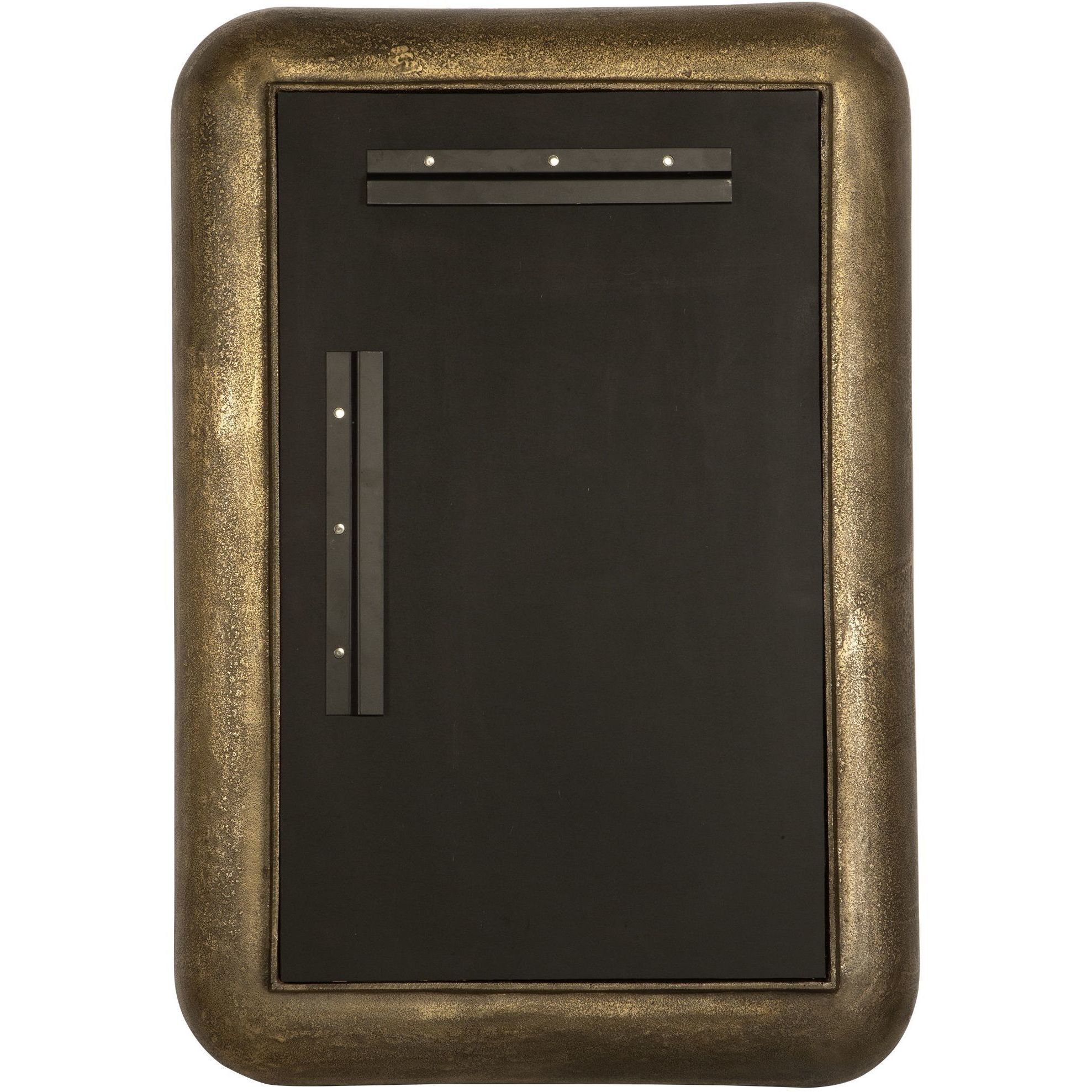 Alvaro 42.5 X 29.5 inch Plated Antique Brass Mirror