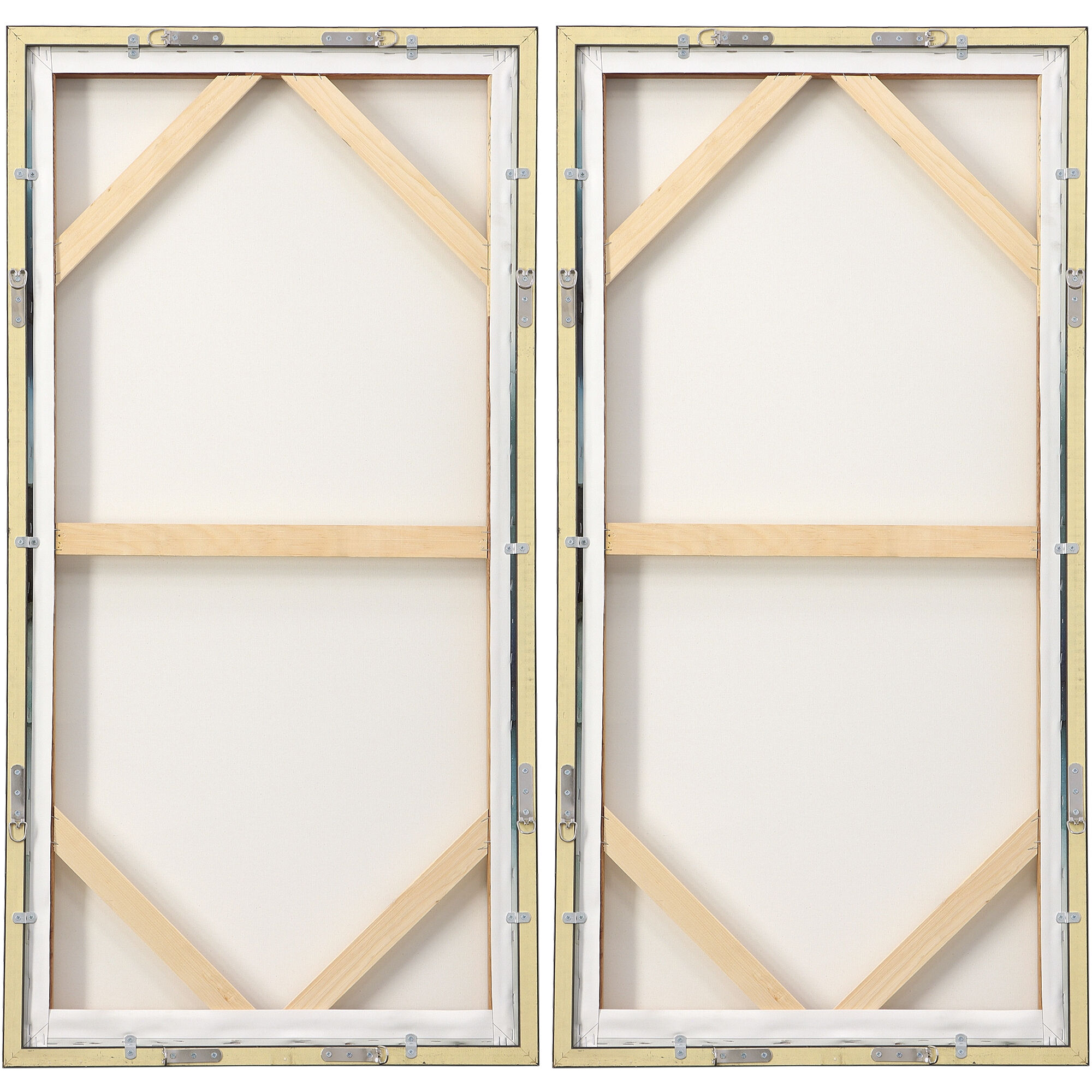 September Desert Navy and Teal with Beige Watercolor Art, Set of 2