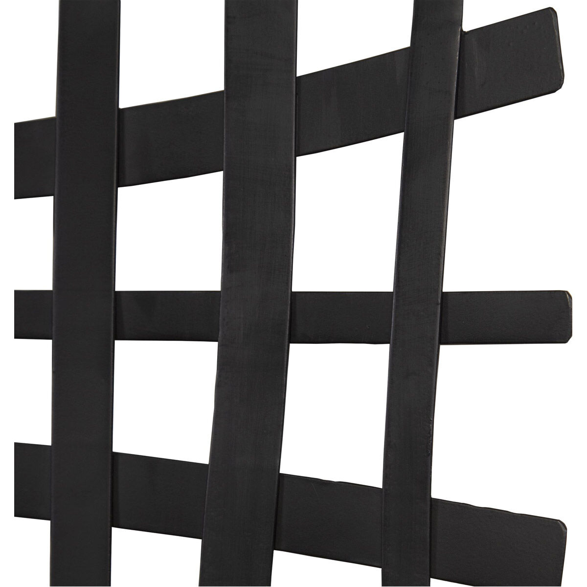 Gridlines Matte Black Wall Decor