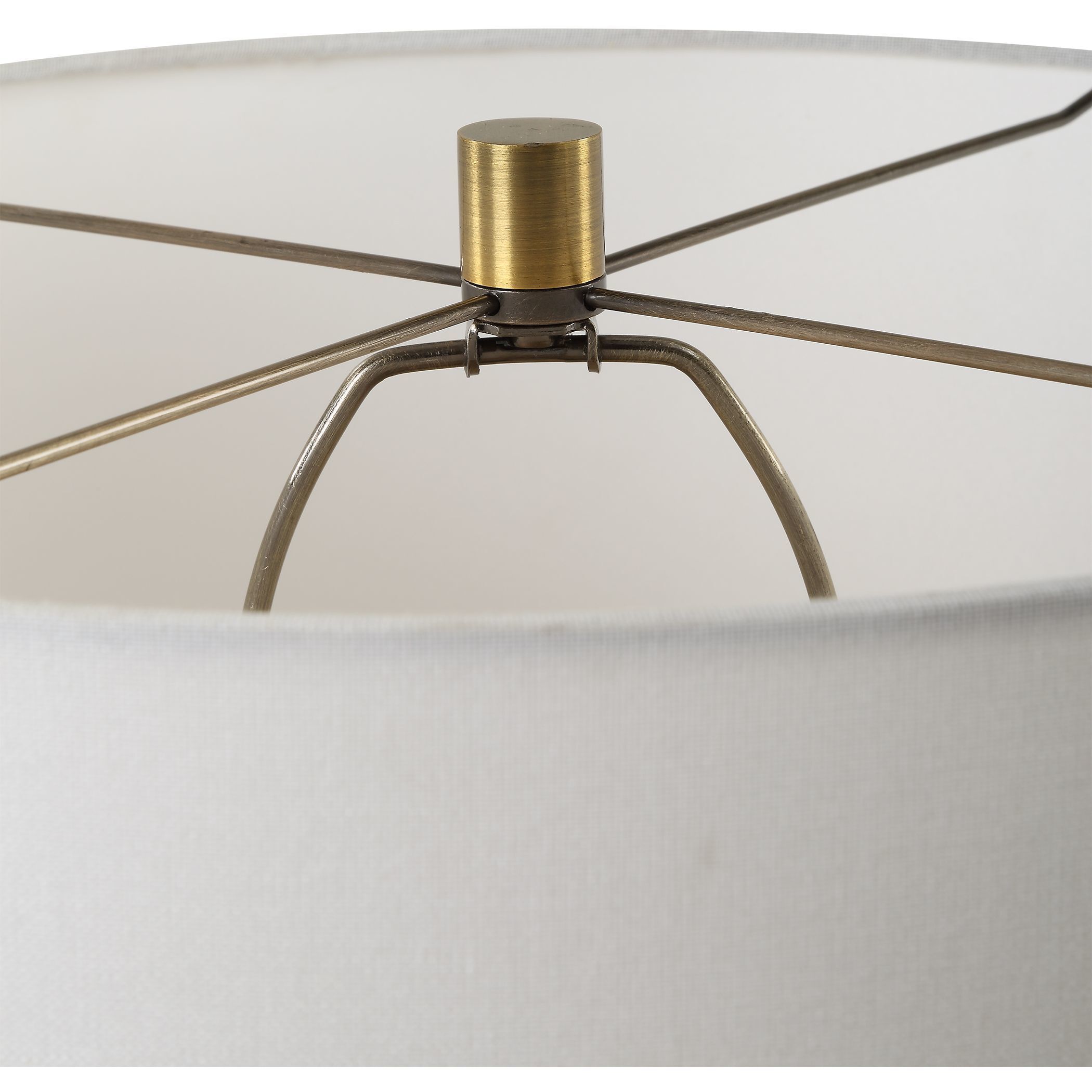 Rhine 27.25 inch 150.00 watt Light and Dark Brown and Smoke Gray Seeded Glass with Antique Brass Table Lamp Portable Light