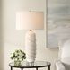 Anneli 30.5 inch 150.00 watt White Ceramic and Crystal with Antique Brass Table Lamp Portable Light