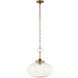 Bellaire 1 Light 16.5 inch Matte Brushed Gold Pendant Ceiling Light