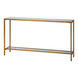 Hayley 60 X 10 inch Antiqued Gold Console Table