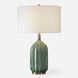 Bixby 24.5 inch 150.00 watt Hunter Green Glaze and Antique Brass Table Lamp Portable Light