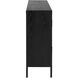 Front Range Dark Ebony Oak Veneer and Aged Gold 2 Door Cabinet