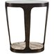 Coronado 24 X 20 inch Dark Bronze and Glass and Marble Accent Table