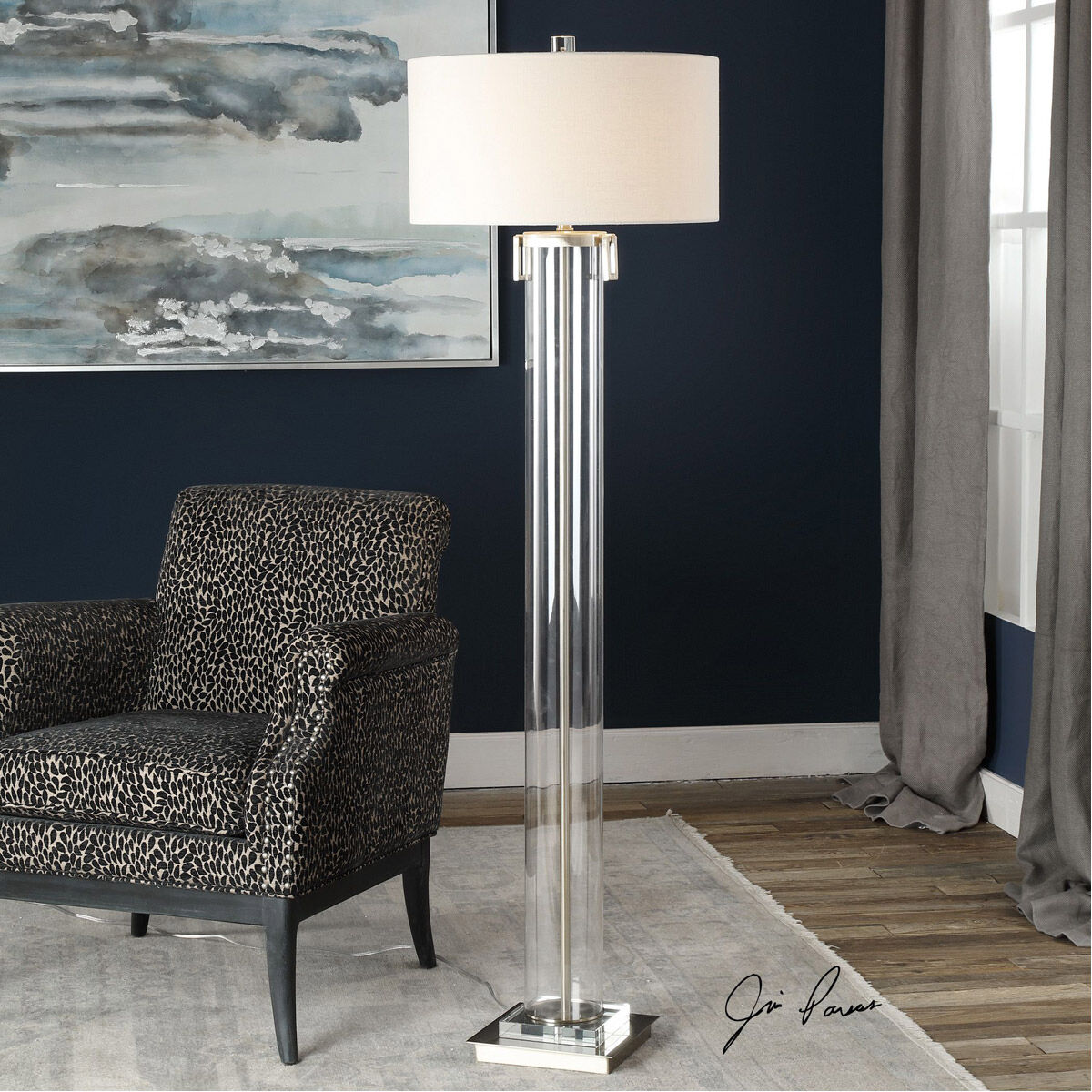 Discontinued uttermost floor lamps top