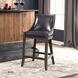 Elowen 39 inch Steel Gray and Weathered Charcoal Brown Counter Stool