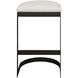 Maude 30 inch Java Black and Taupe Grey Outdoor Bar Stool