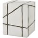 Rocklyn 16.25 inch Bronze and White Garden Stool
