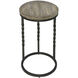 Tauret 23 X 20 inch Textured Aged Steel and Weathered Ivory Side Table