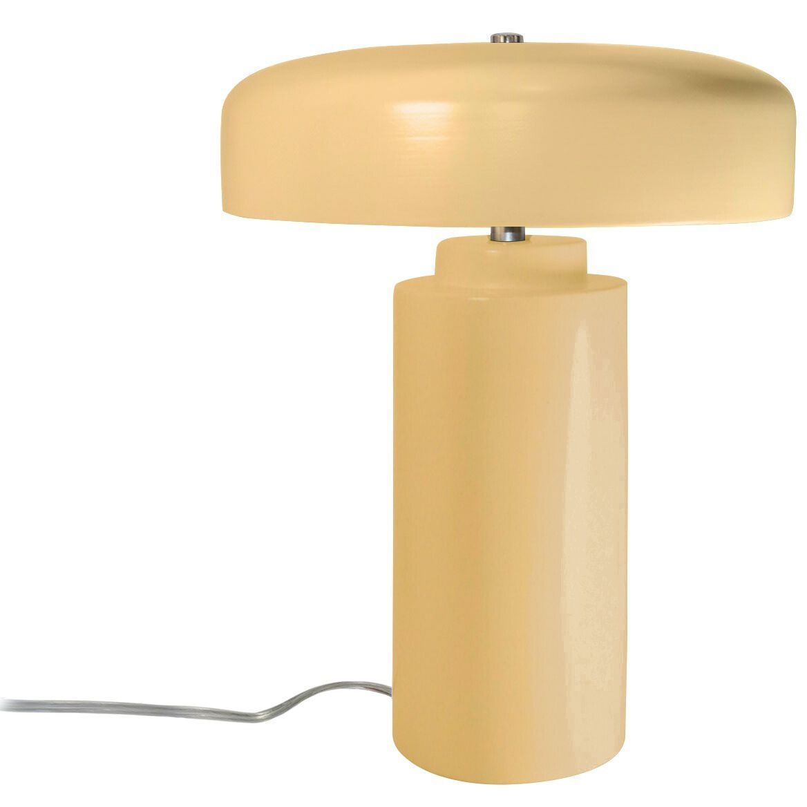 Portable 16.5 inch 60.00 watt Muted Yellow and Polished Nickel Portable Lamp Portable Light