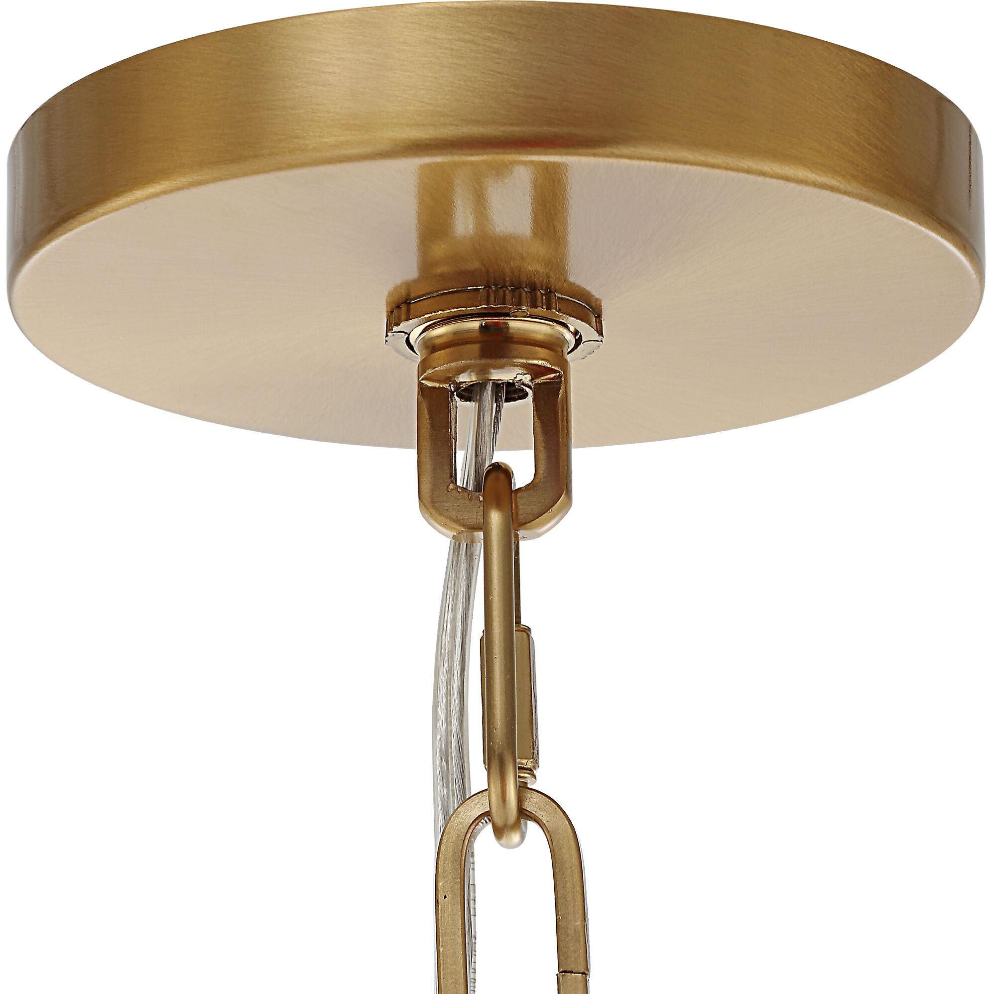 Welkin 6 Light 30 inch Warm Brass and Clear Chandelier Ceiling Light