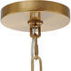 Welkin 6 Light 30 inch Warm Brass and Clear Chandelier Ceiling Light