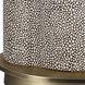 Dapple 29.5 inch 150.00 watt White Dapple on Dark Chocolate and Brushed Antique Brass Table Lamp Portable Light