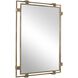 Elsher 45 X 30 inch Antiqued Gold Mirror
