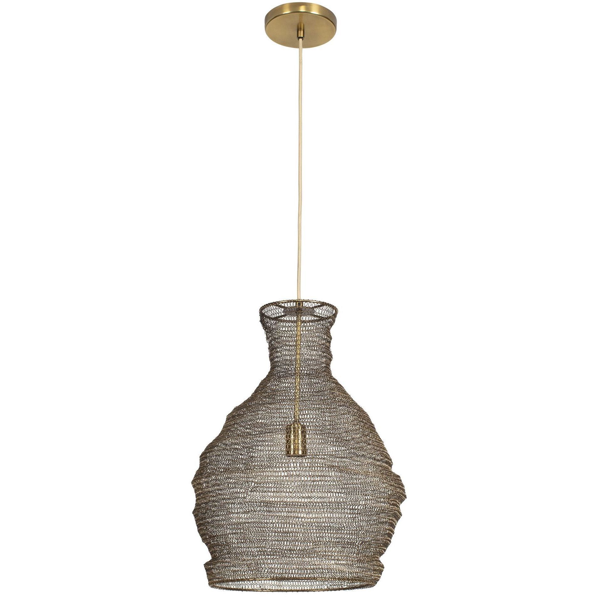Murmur 1 Light 15 inch Antique Brass Pendant Ceiling Light