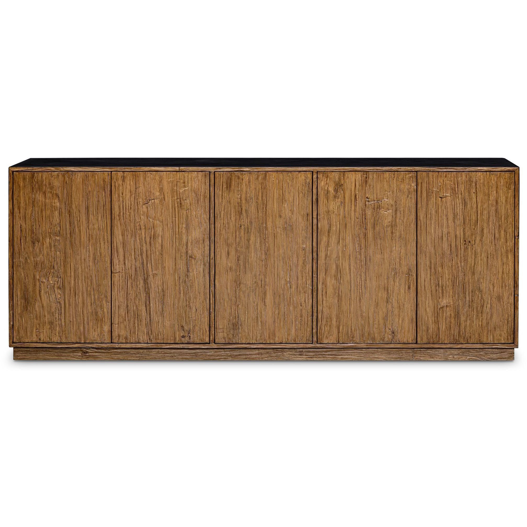 Kelvin 90.25 inch Teak Wood Media Console