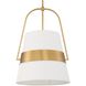 Harness 1 Light 15 inch Warm Brass Pendant Ceiling Light