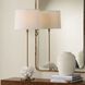 Caronia 35.5 inch 150.00 watt Ivory Coral and Antique Brass Buffet Lamp Portable Light