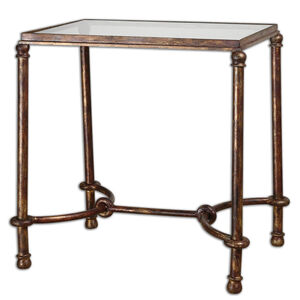 Warring 26 X 25 inch Iron End Table