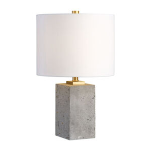 Drexel 17 inch 60 watt Concrete Block Lamp Portable Light