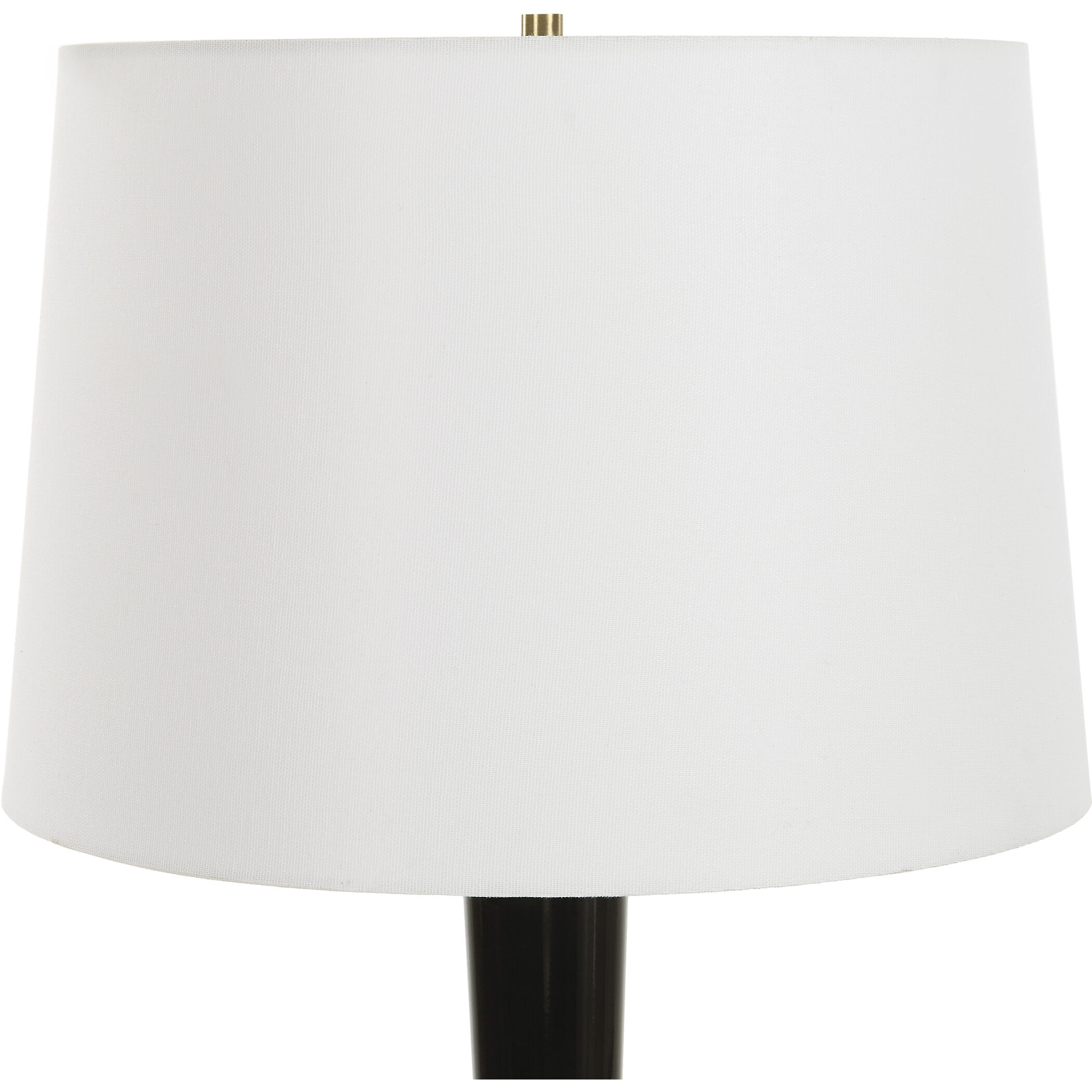 Brielle 35 inch 150.00 watt Black Glaze and Brushed Brass Table Lamp Portable Light