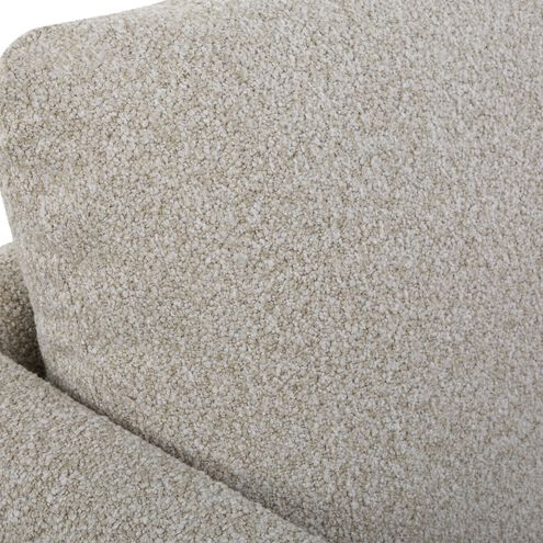 Freefall Beige Polyester and Walnut with Gray Ceruse Sofa